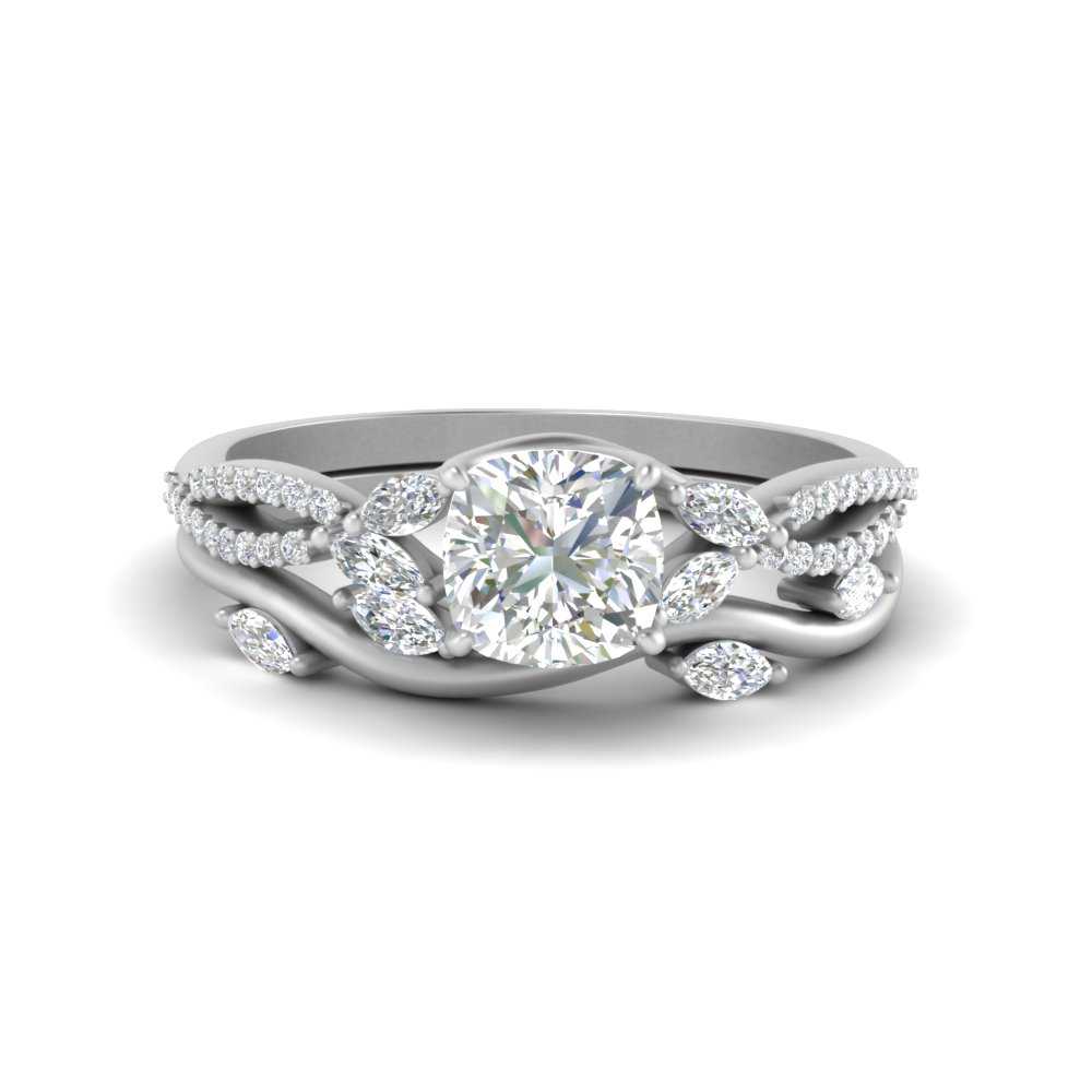 vine-willow-cushion-cut-diamond-ring-with-willow-wedding-set-in-white-gold-FDENR3211CUANGLE3-NL-WG