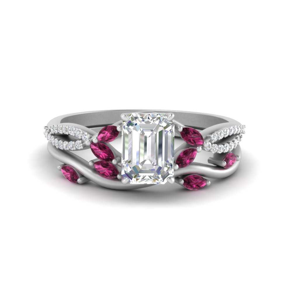 vine-willow-emerald-cut-diamond-ring-with-pink-sapphire-willow-wedding-set-in-white-gold-FDENR3211EMGSADRPIANGLE3-NL-WG