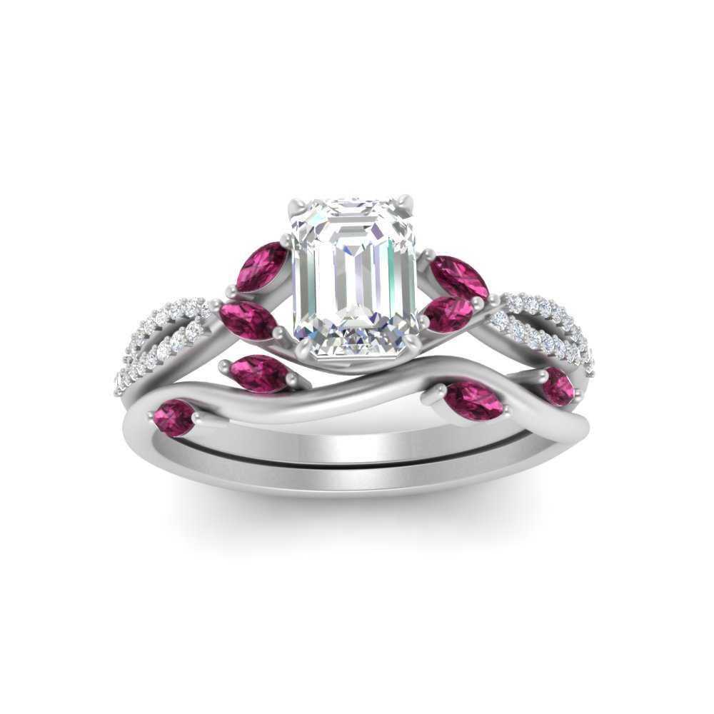 vine-willow-emerald-cut-diamond-ring-with-pink-sapphire-willow-wedding-set-in-white-gold-FDENR3211EMGSADRPIANGLE3-NL-WG