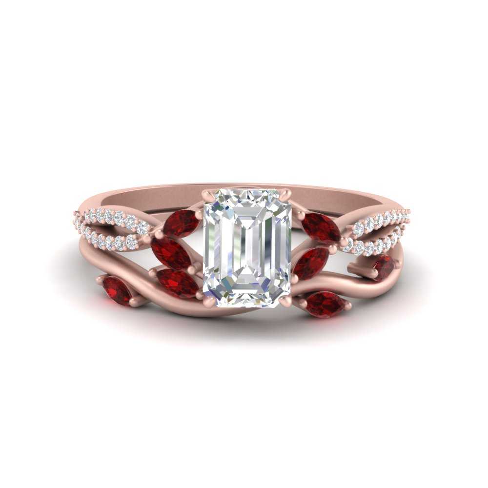 vine-willow-emerald-cut-diamond-ring-with-ruby-willow-wedding-set-in-rose-gold-FDENR3211EMGRUDRANGLE3-NL-RG