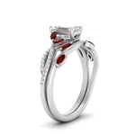 Load image into Gallery viewer, vine-willow-emerald-cut-diamond-ring-with-ruby-willow-wedding-set-in-white-gold-FDENR3211EMGRUDRANGLE3-NL-WG
