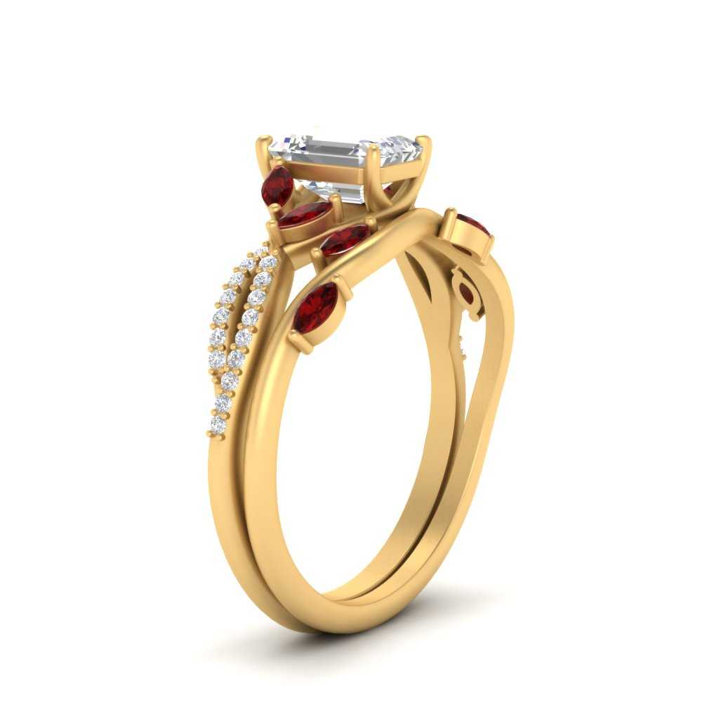 vine-willow-emerald-cut-diamond-ring-with-ruby-willow-wedding-set-in-yellow-gold-FDENR3211EMGRUDRANGLE3-NL-YG