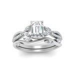 Load image into Gallery viewer, vine-willow-emerald-cut-diamond-ring-with-willow-wedding-set-in-white-gold-FDENR3211EMANGLE3-NL-WG