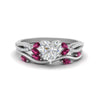 Load image into Gallery viewer, vine-willow-heart-shaped-diamond-ring-with-pink-sapphire-willow-wedding-set-in-white-gold-FDENR3211HTGSADRPIANGLE3-NL-WG