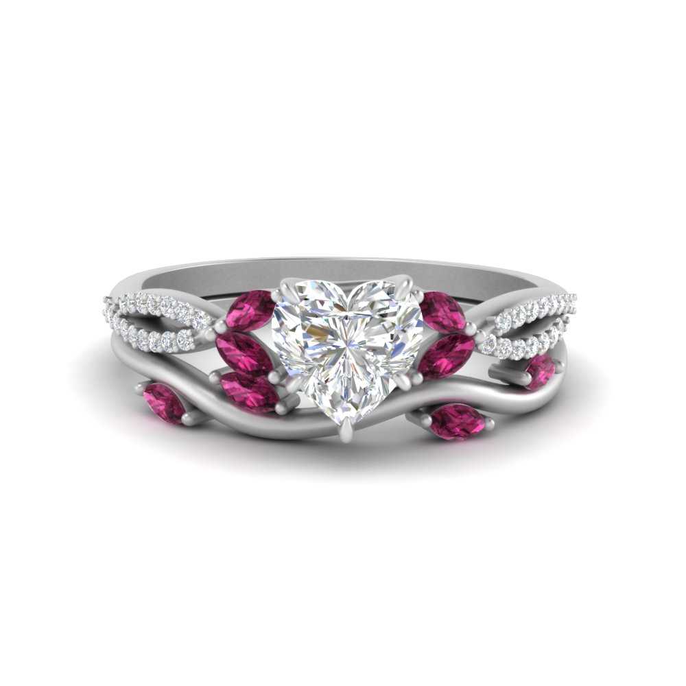 vine-willow-heart-shaped-diamond-ring-with-pink-sapphire-willow-wedding-set-in-white-gold-FDENR3211HTGSADRPIANGLE3-NL-WG