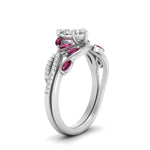 Load image into Gallery viewer, vine-willow-heart-shaped-diamond-ring-with-pink-sapphire-willow-wedding-set-in-white-gold-FDENR3211HTGSADRPIANGLE3-NL-WG
