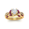 Load image into Gallery viewer, vine-willow-heart-shaped-diamond-ring-with-pink-sapphire-willow-wedding-set-in-yellow-gold-FDENR3211HTGSADRPIANGLE3-NL-YG