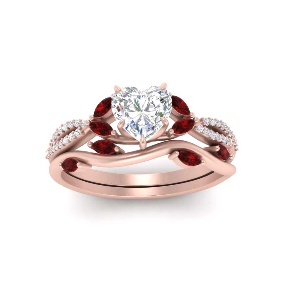 vine-willow-heart-shaped-diamond-ring-with-ruby-willow-wedding-set-in-rose-gold-FDENR3211HTGRUDRANGLE3-NL-RG