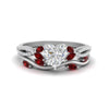 Load image into Gallery viewer, vine-willow-heart-shaped-diamond-ring-with-ruby-willow-wedding-set-in-white-gold-FDENR3211HTGRUDRANGLE3-NL-WG