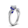 Load image into Gallery viewer, vine-willow-heart-shaped-diamond-ring-with-sapphire-willow-wedding-set-in-white-gold-FDENR3211HTGSABLANGLE3-NL-WG