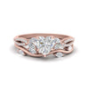 Load image into Gallery viewer, vine-willow-heart-shaped-diamond-ring-with-willow-wedding-set-in-rose-gold-FDENR3211HTANGLE3-NL-RG