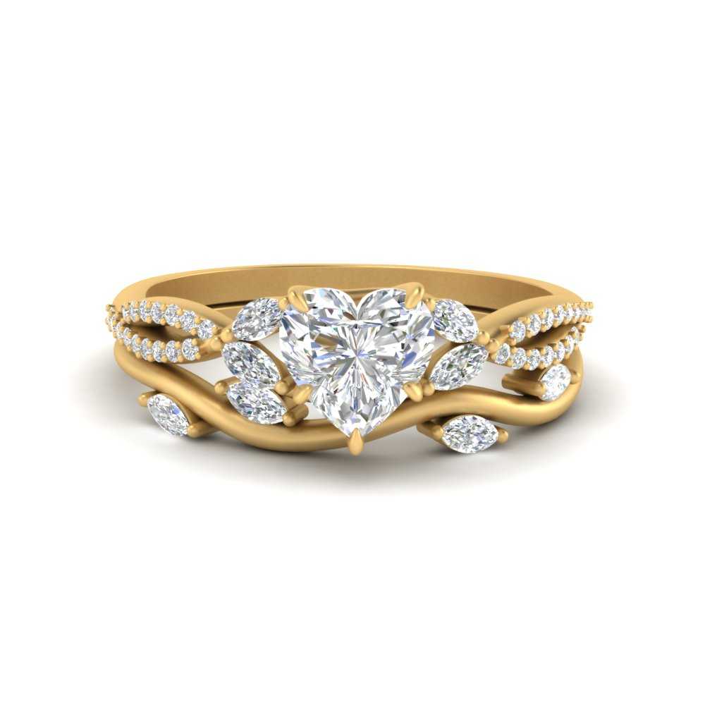 vine-willow-heart-shaped-diamond-ring-with-willow-wedding-set-in-yellow-gold-FDENR3211HTANGLE3-NL-YG