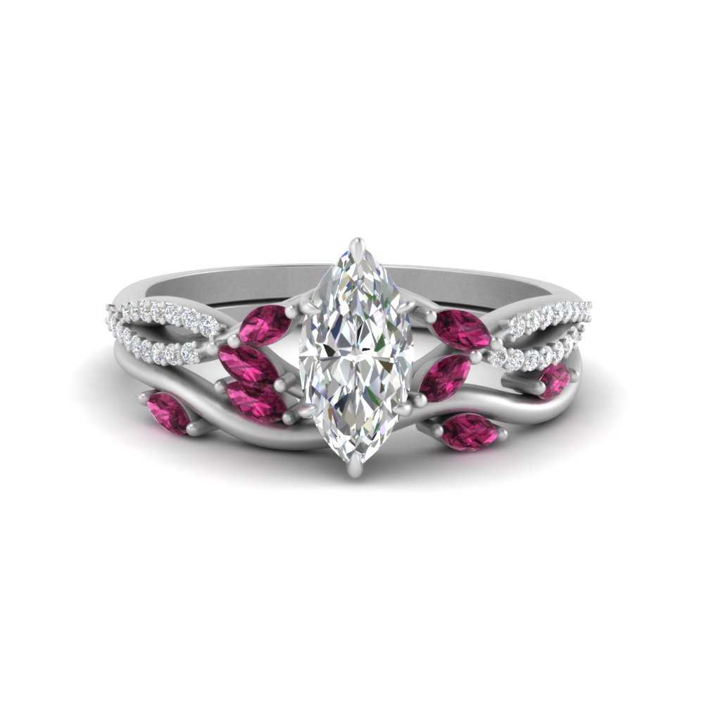 vine-willow-marquise-cut-diamond-ring-with-pink-sapphire-willow-wedding-set-in-white-gold-FDENR3211MQGSADRPIANGLE3-NL-WG