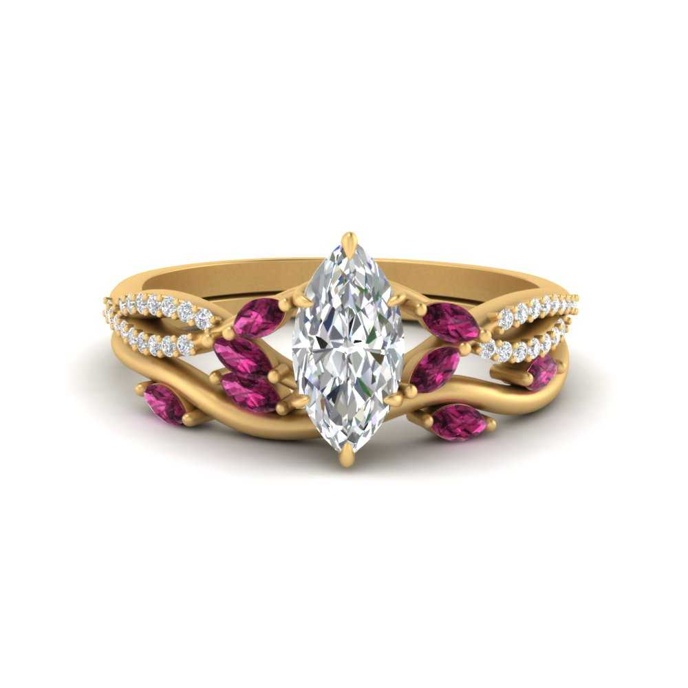 vine-willow-marquise-cut-diamond-ring-with-pink-sapphire-willow-wedding-set-in-yellow-gold-FDENR3211MQGSADRPIANGLE3-NL-YG