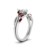 Load image into Gallery viewer, vine-willow-marquise-cut-diamond-ring-with-ruby-willow-wedding-set-in-white-gold-FDENR3211MQGRUDRANGLE3-NL-WG
