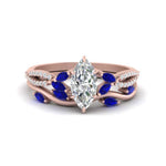 Load image into Gallery viewer, vine-willow-marquise-cut-diamond-ring-with-sapphire-willow-wedding-set-in-rose-gold-FDENR3211MQGSABLANGLE3-NL-RG