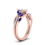 Load image into Gallery viewer, vine-willow-marquise-cut-diamond-ring-with-sapphire-willow-wedding-set-in-rose-gold-FDENR3211MQGSABLANGLE3-NL-RG