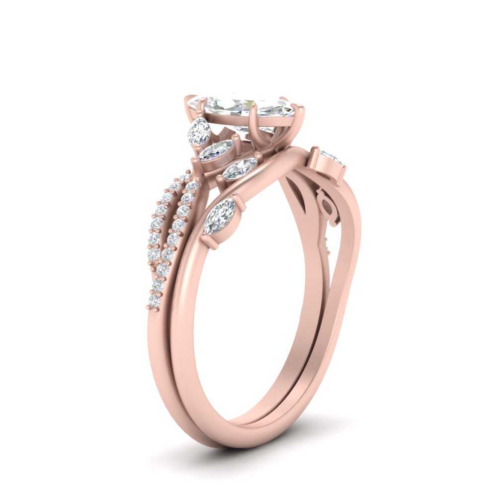 vine-willow-marquise-cut-diamond-ring-with-willow-wedding-set-in-rose-gold-FDENR3211MQANGLE3-NL-RG
