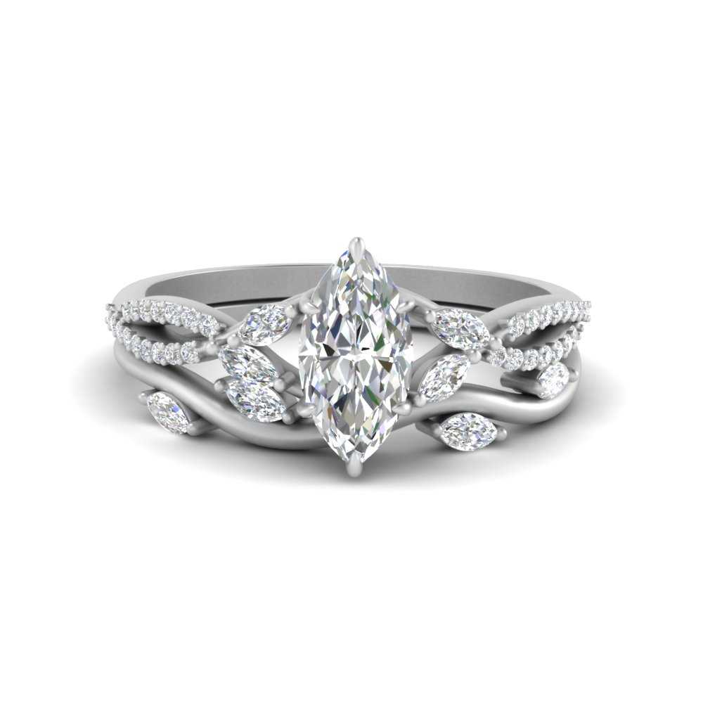 vine-willow-marquise-cut-diamond-ring-with-willow-wedding-set-in-white-gold-FDENR3211MQANGLE3-NL-WG
