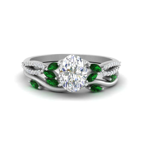 vine-willow-oval-shaped-diamond-ring-with-emerald-willow-wedding-set-in-white-gold-FDENR3211OVGEMGRANGLE3-NL-WG