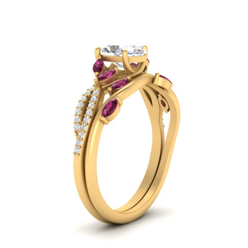 vine-willow-oval-shaped-diamond-ring-with-pink-sapphire-willow-wedding-set-in-yellow-gold-FDENR3211OVGSADRPIANGLE3-NL-YG