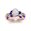 Load image into Gallery viewer, vine-willow-oval-shaped-diamond-ring-with-sapphire-willow-wedding-set-in-rose-gold-FDENR3211OVGSABLANGLE3-NL-RG