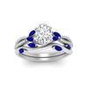 Load image into Gallery viewer, vine-willow-oval-shaped-diamond-ring-with-sapphire-willow-wedding-set-in-white-gold-FDENR3211OVGSABLANGLE3-NL-WG