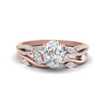 Load image into Gallery viewer, vine-willow-oval-shaped-diamond-ring-with-willow-wedding-set-in-rose-gold-FDENR3211OVANGLE3-NL-RG
