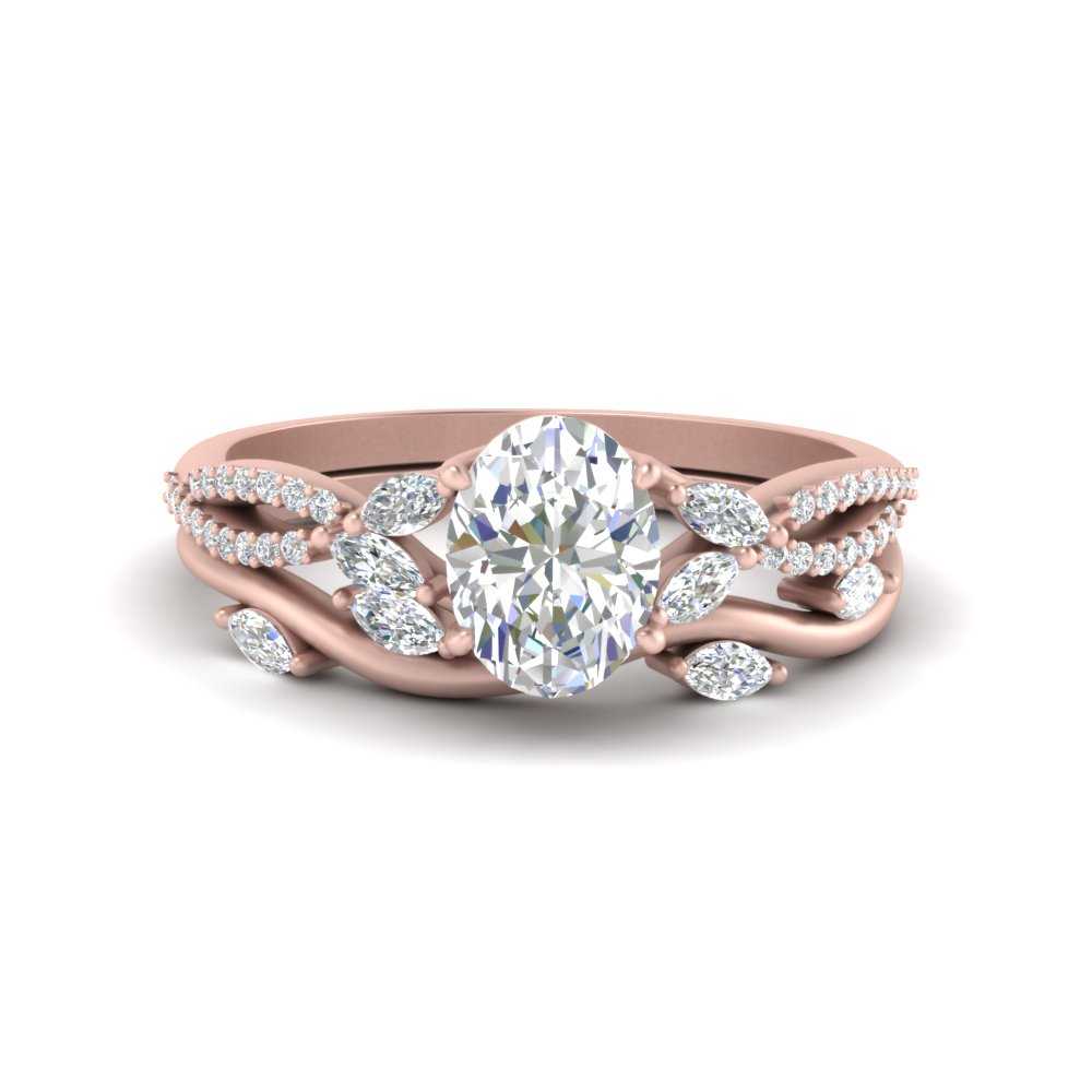 vine-willow-oval-shaped-diamond-ring-with-willow-wedding-set-in-rose-gold-FDENR3211OVANGLE3-NL-RG