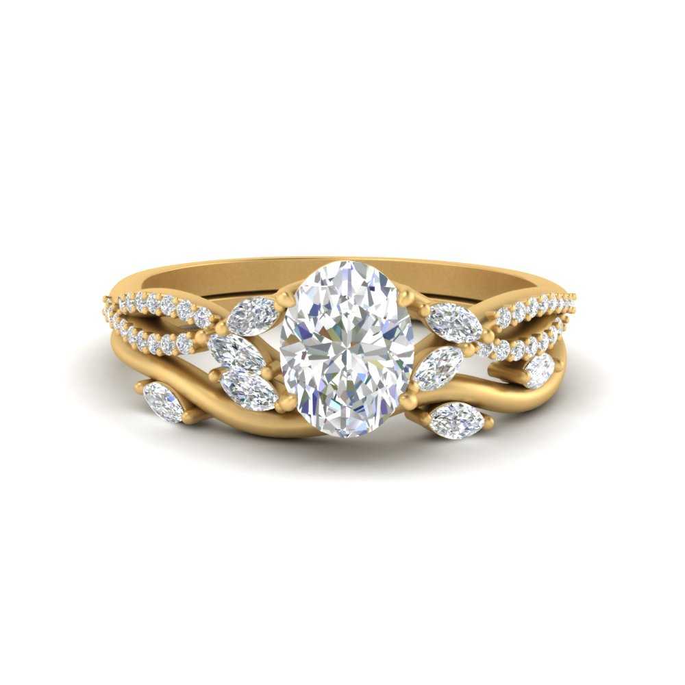 vine-willow-oval-shaped-diamond-ring-with-willow-wedding-set-in-yellow-gold-FDENR3211OVANGLE3-NL-YG