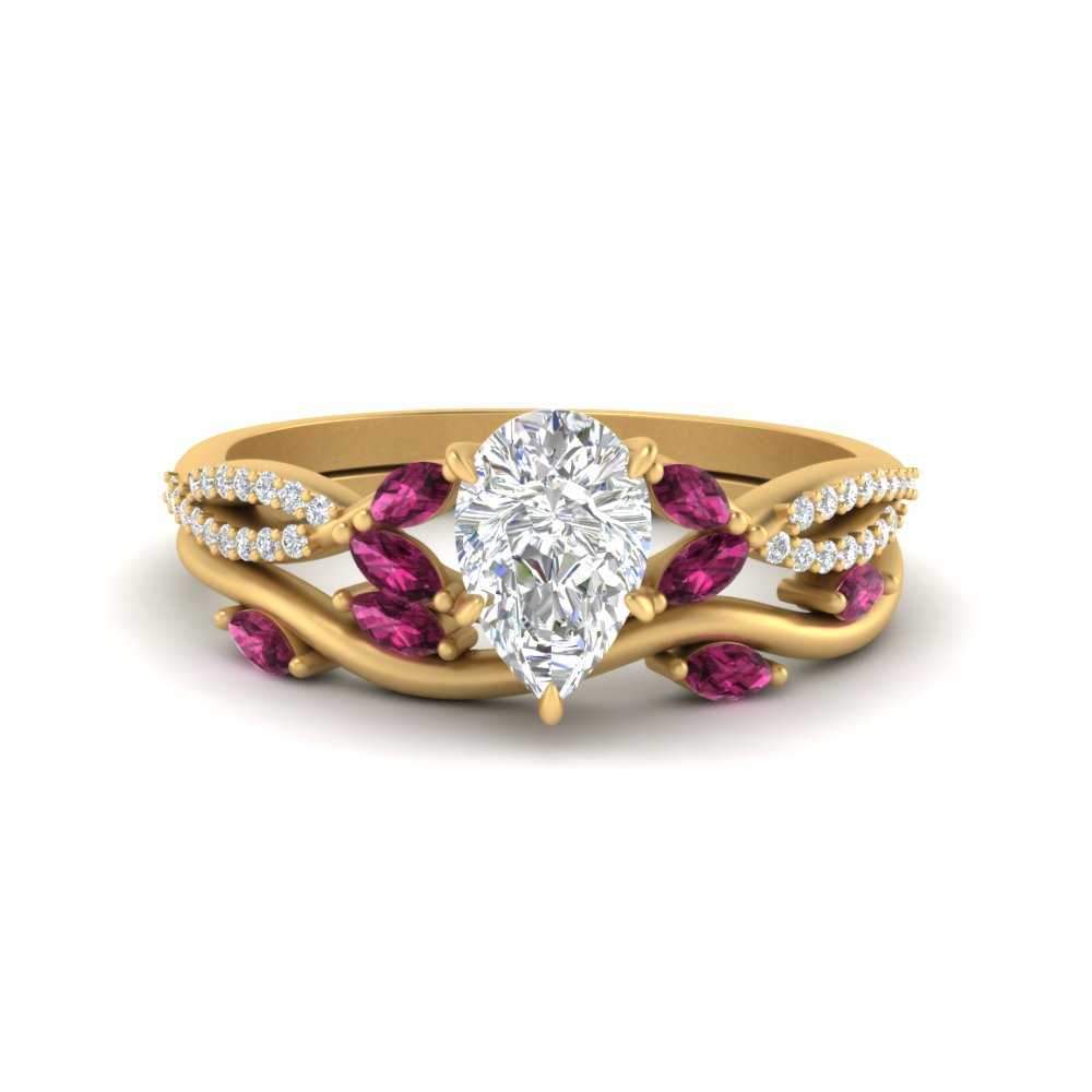 vine-willow-pear-shaped-diamond-ring-with-pink-sapphire-willow-wedding-set-in-yellow-gold-FDENR3211PEGSADRPIANGLE3-NL-YG