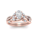Load image into Gallery viewer, vine-willow-pear-shaped-diamond-ring-with-willow-wedding-set-in-rose-gold-FDENR3211PEANGLE3-NL-RG