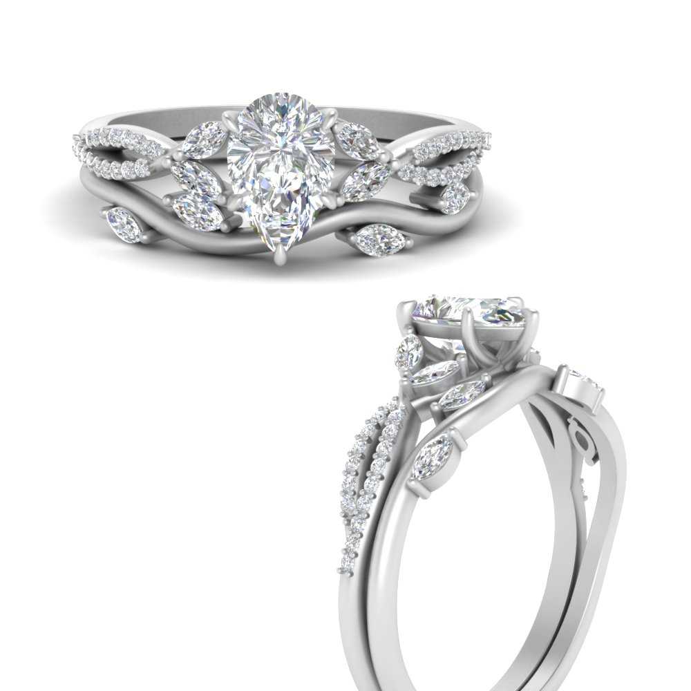 vine-willow-pear-shaped-diamond-ring-with-willow-wedding-set-in-white-gold-FDENR3211PEANGLE3-NL-WG