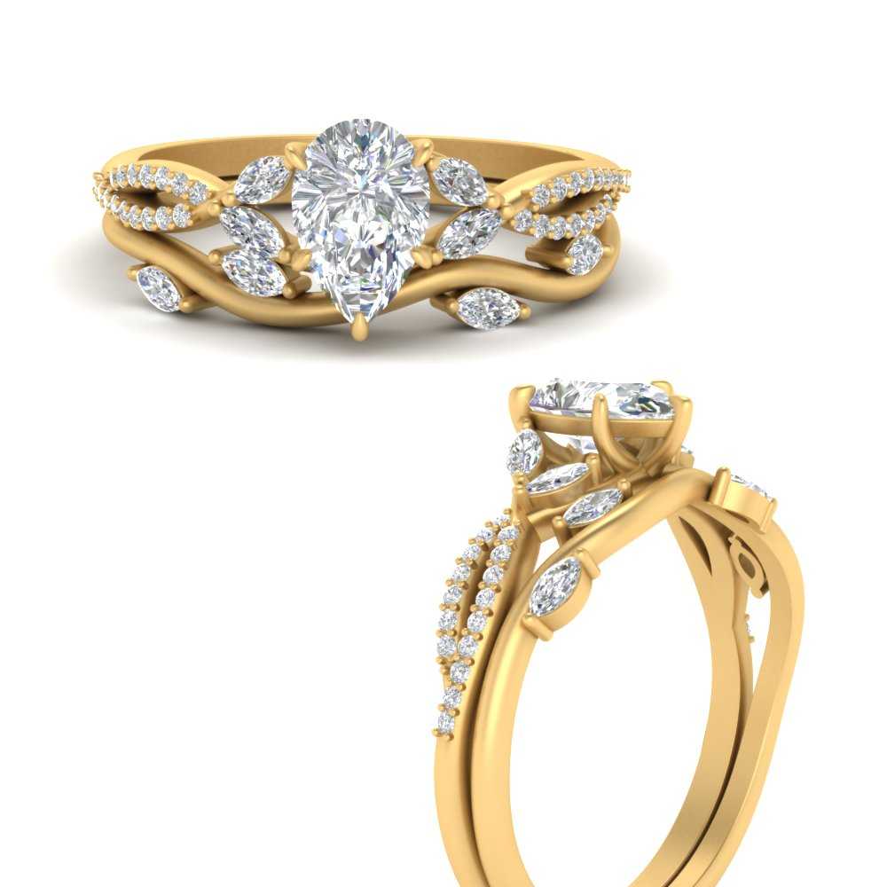 vine-willow-pear-shaped-diamond-ring-with-willow-wedding-set-in-yellow-gold-FDENR3211PEANGLE3-NL-YG