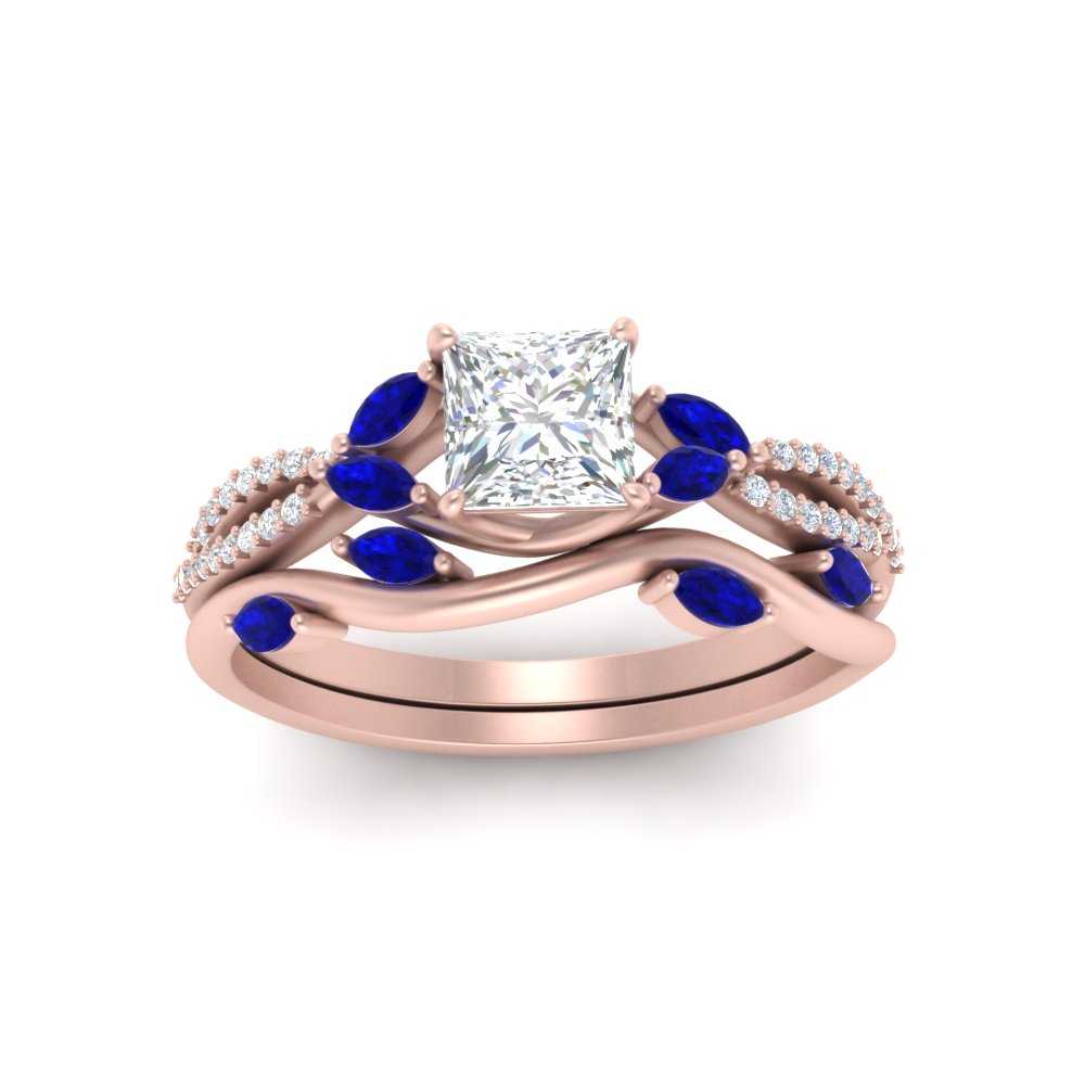 vine-willow-princess-cut-diamond-ring-with-sapphire-willow-wedding-set-in-rose-gold-FDENR3211PRGSABLANGLE3-NL-RG