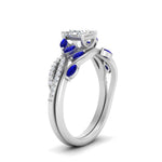 Load image into Gallery viewer, vine-willow-princess-cut-diamond-ring-with-sapphire-willow-wedding-set-in-white-gold-FDENR3211PRGSABLANGLE3-NL-WG
