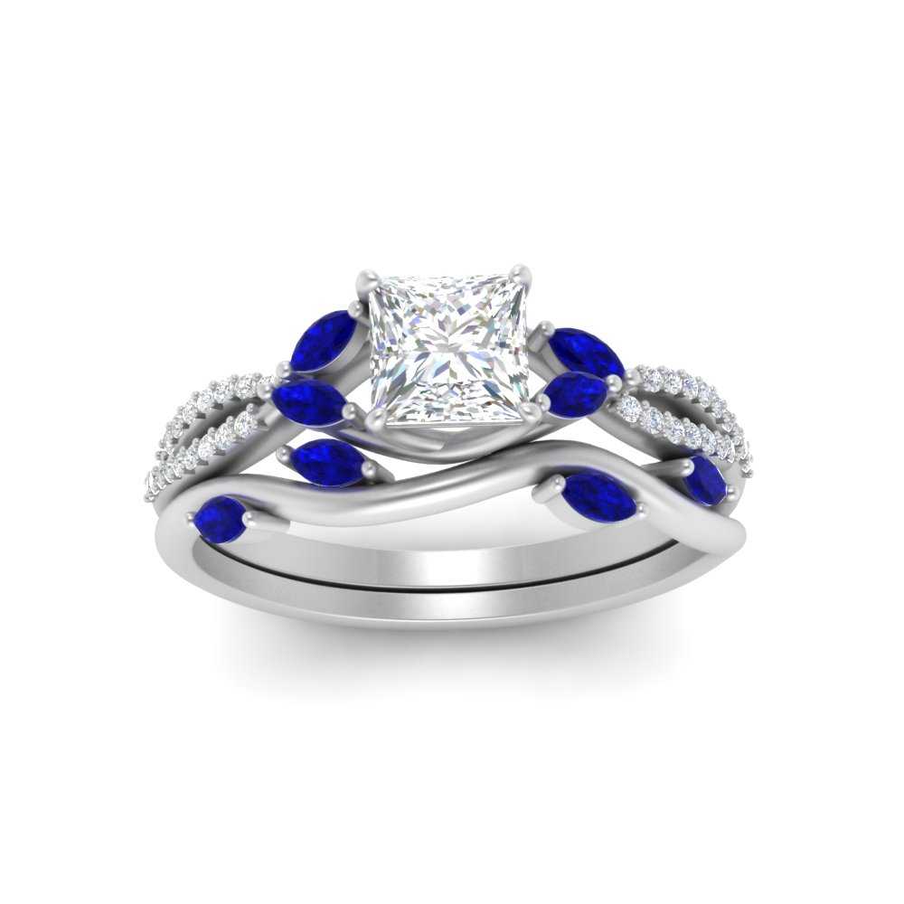 vine-willow-princess-cut-diamond-ring-with-sapphire-willow-wedding-set-in-white-gold-FDENR3211PRGSABLANGLE3-NL-WG