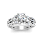 Load image into Gallery viewer, vine-willow-princess-cut-diamond-ring-with-willow-wedding-set-in-white-gold-FDENR3211PRANGLE3-NL-WG
