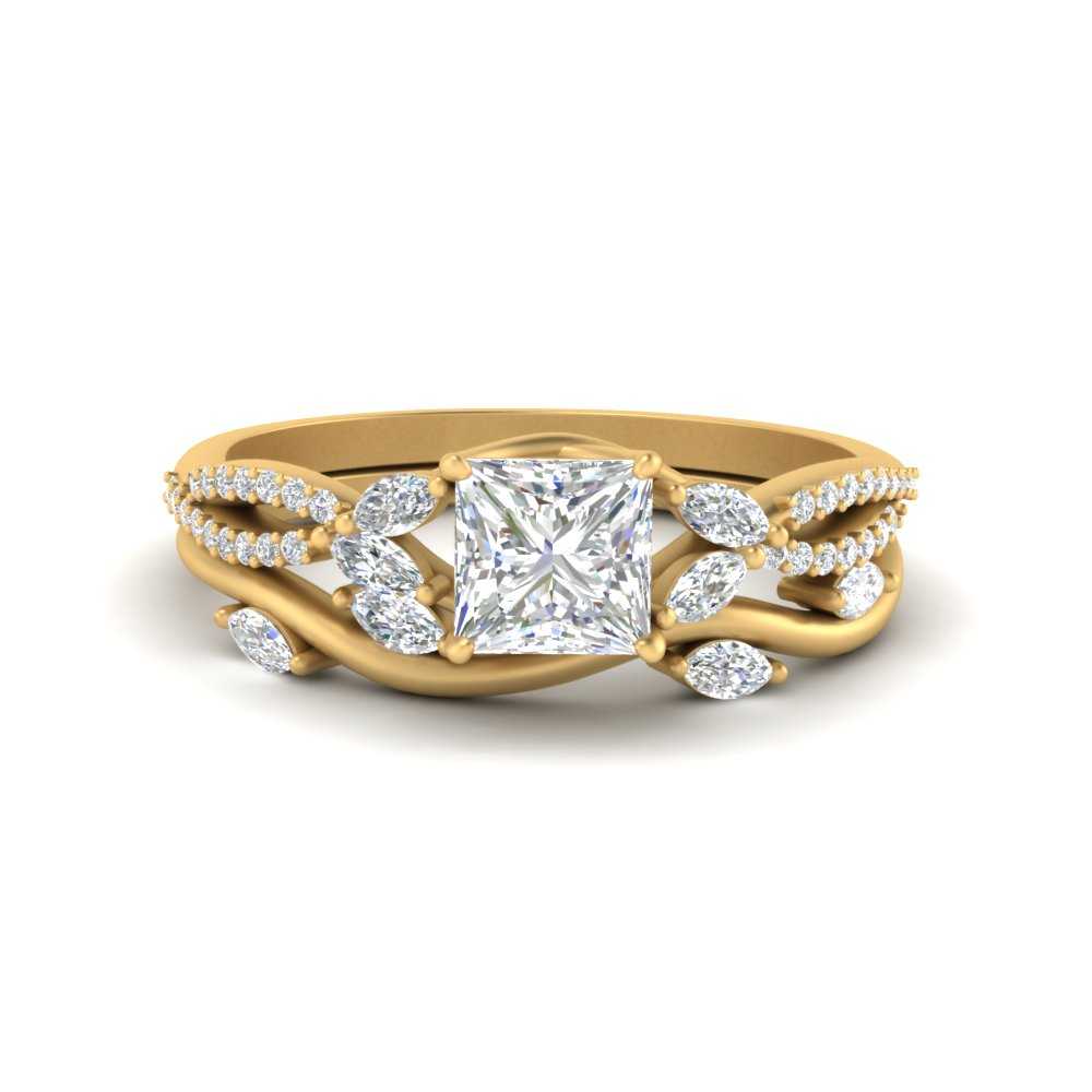 vine-willow-princess-cut-diamond-ring-with-willow-wedding-set-in-yellow-gold-FDENR3211PRANGLE3-NL-YG