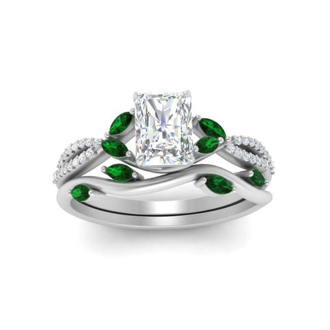 vine-willow-radiant-cut-diamond-ring-with-emerald-willow-wedding-set-in-white-gold-FDENR3211RAGEMGRANGLE3-NL-WG