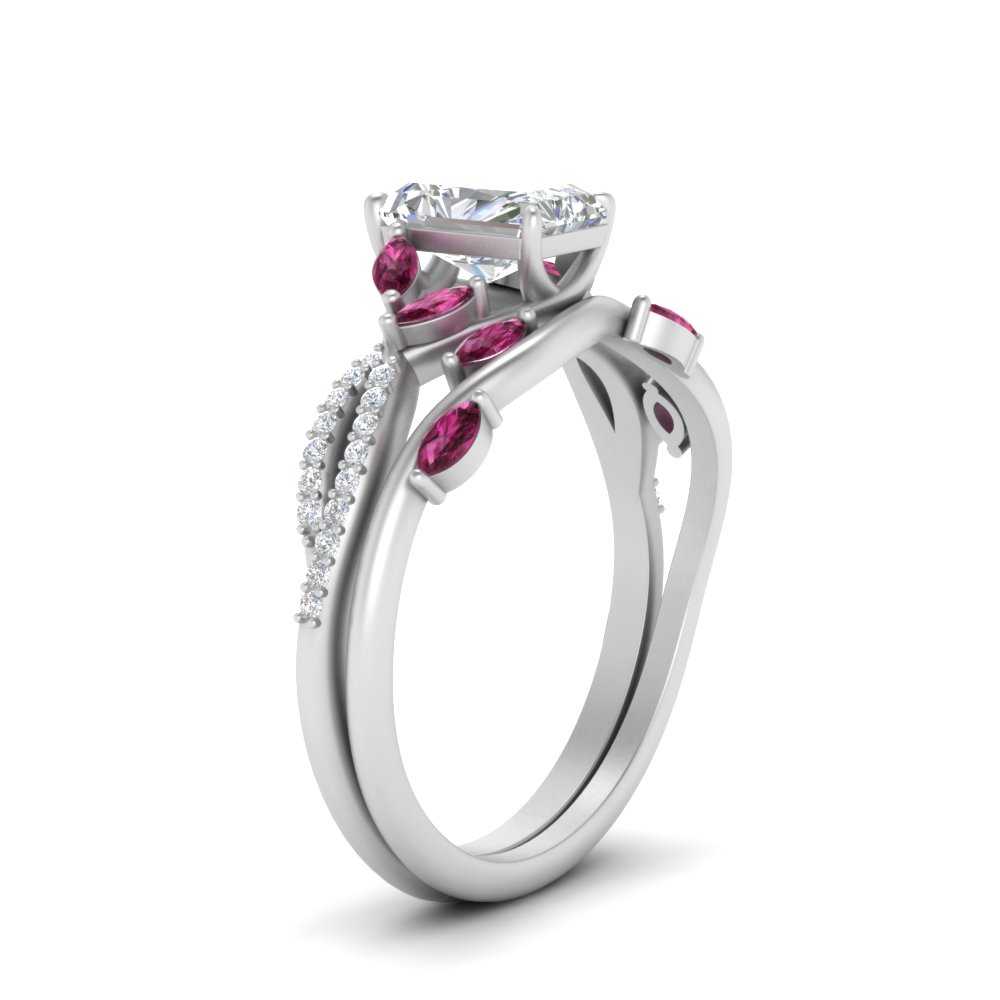 vine-willow-radiant-cut-diamond-ring-with-pink-sapphire-willow-wedding-set-in-white-gold-FDENR3211RAGSADRPIANGLE3-NL-WG