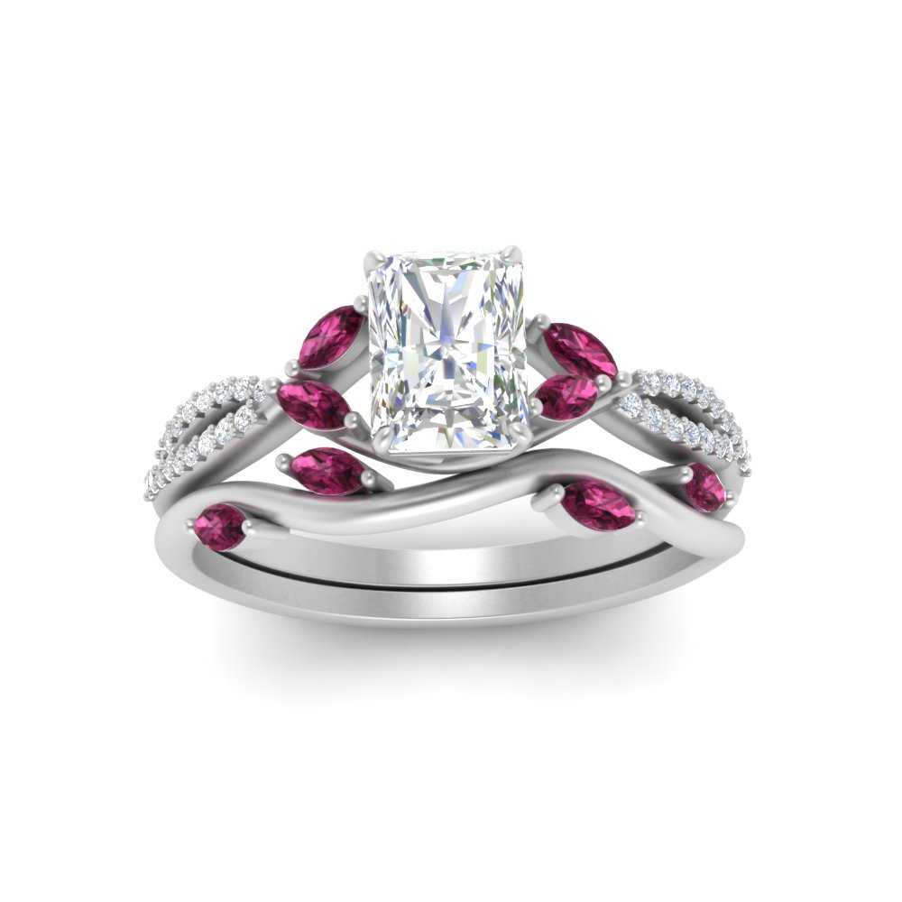 vine-willow-radiant-cut-diamond-ring-with-pink-sapphire-willow-wedding-set-in-white-gold-FDENR3211RAGSADRPIANGLE3-NL-WG