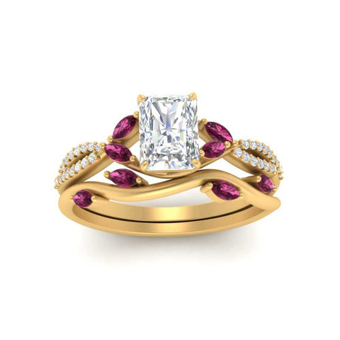 vine-willow-radiant-cut-diamond-ring-with-pink-sapphire-willow-wedding-set-in-yellow-gold-FDENR3211RAGSADRPIANGLE3-NL-YG