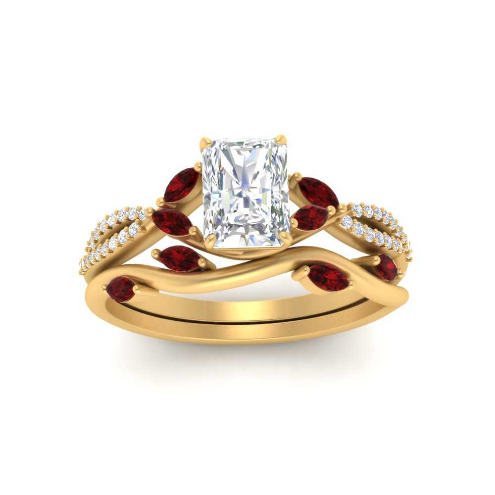 vine-willow-radiant-cut-diamond-ring-with-ruby-willow-wedding-set-in-yellow-gold-FDENR3211RAGRUDRANGLE3-NL-YG