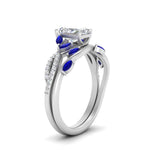 Load image into Gallery viewer, vine-willow-radiant-cut-diamond-ring-with-sapphire-willow-wedding-set-in-white-gold-FDENR3211RAGSABLANGLE3-NL-WG