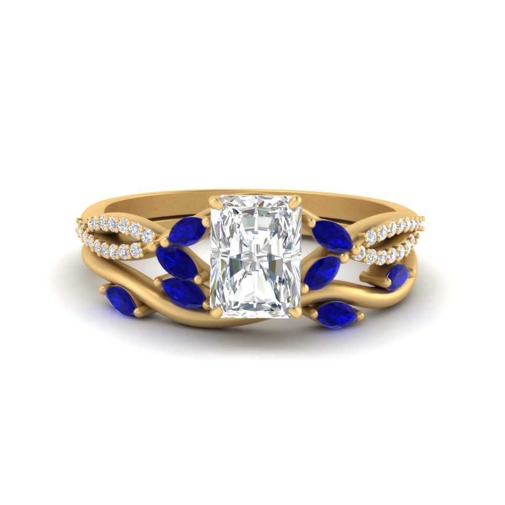 vine-willow-radiant-cut-diamond-ring-with-sapphire-willow-wedding-set-in-yellow-gold-FDENR3211RAGSABLANGLE3-NL-YG