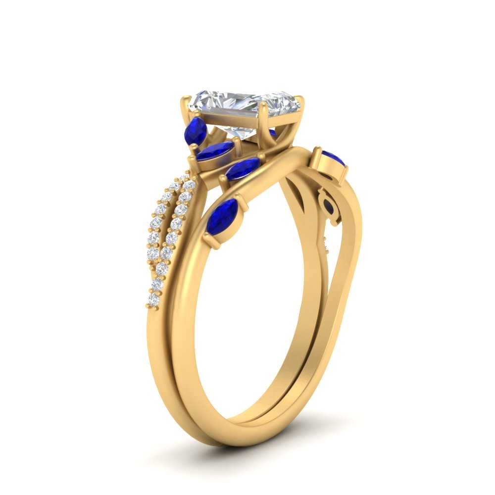 vine-willow-radiant-cut-diamond-ring-with-sapphire-willow-wedding-set-in-yellow-gold-FDENR3211RAGSABLANGLE3-NL-YG