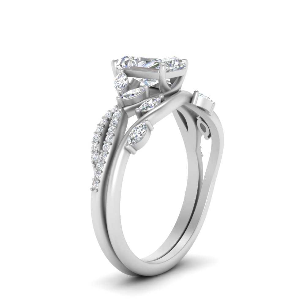 vine-willow-radiant-cut-diamond-ring-with-willow-wedding-set-in-white-gold-FDENR3211RAANGLE3-NL-WG