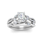 Load image into Gallery viewer, vine-willow-radiant-cut-diamond-ring-with-willow-wedding-set-in-white-gold-FDENR3211RAANGLE3-NL-WG