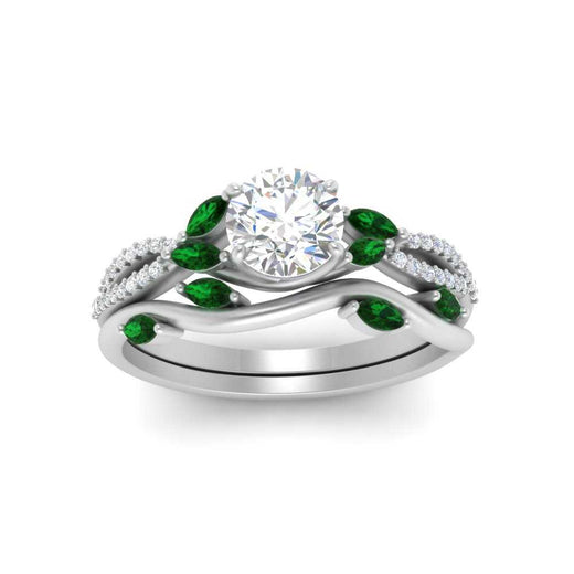 vine-willow-round-cut-diamond-ring-with-emerald-willow-wedding-set-in-white-gold-FDENR3211ROGEMGRANGLE3-NL-WG